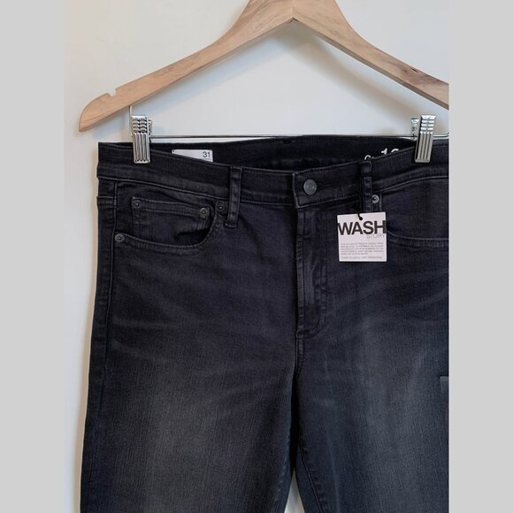 Gap Resolution Slim Straight Black Stonewash 31 Reg jeans - Picture 3 of 8